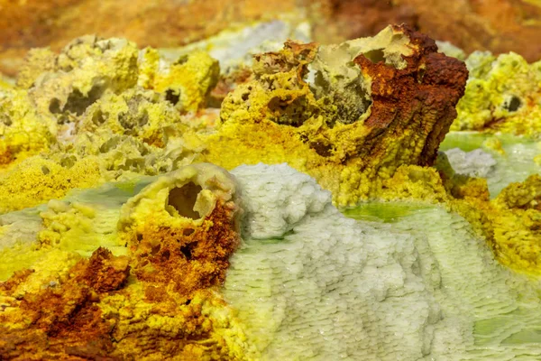 Dallol, Etiopia. Depresja Danakila — Zdjęcie stockowe