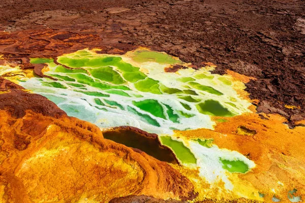 Dallol, Etiopia. Depresja Danakila — Zdjęcie stockowe