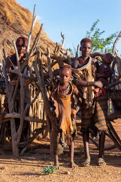 Tribù Hamar della Valle del fiume Omo, Etiopia sud-occidentale — Foto Stock