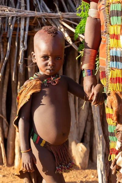 Tribù Hamar della Valle del fiume Omo, Etiopia sud-occidentale — Foto Stock