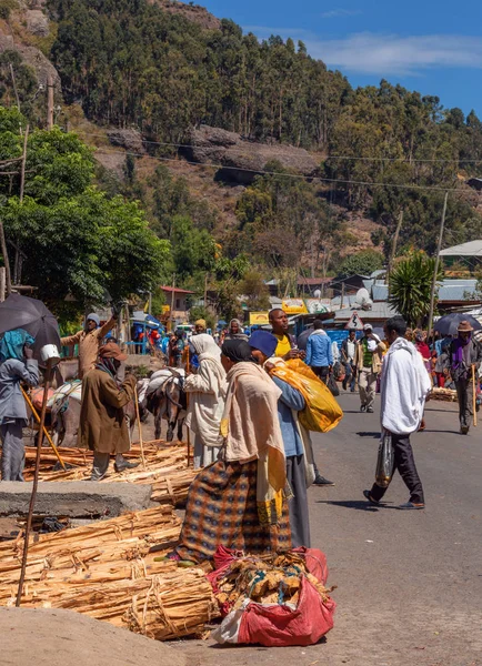Άνθρωποι της Αιθιοπίας στο δρόμο, Αφρική — Φωτογραφία Αρχείου