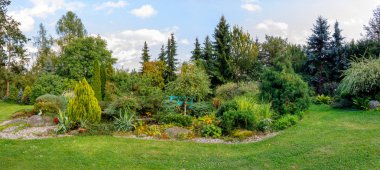 Bahçede sonbahar. Sonbahar konsepti bahçe işleri