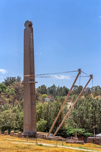 Древние обелиски в городе Аксум, Эфиопия — стоковое фото