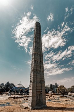 Aksum, Etiyopya şehrindeki antik dikilitaşlar