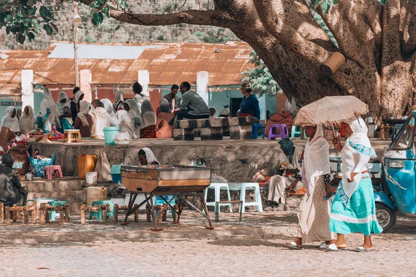 에티오피아 에티오피아 2019 에티오피아 에티오피아아 섬에서 2019 바구니를 가운데 시장을 — 스톡 사진