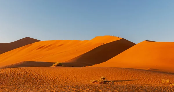 Arid Dead Sunrise Landscape Hidden Dead Vlei Namib Desert Dune — Stock Photo, Image