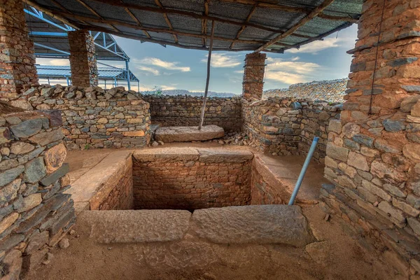 Medeniyetin Beşiğinin Antik Kalıntıları Aksum Etiyopya Kralların Mezarları Kaleb Gebremeskel — Stok fotoğraf