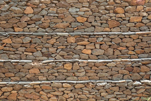 Stenen Textuur Muur Dungur Paleis Van Koningin Sheba Aksum Ethiopië — Stockfoto