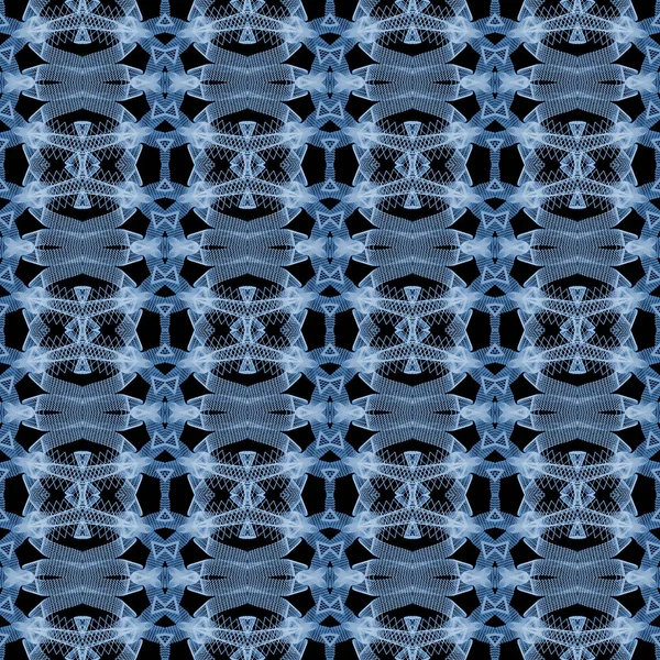 Fondo Azul Ornamental Patrón Textil Étnico —  Fotos de Stock