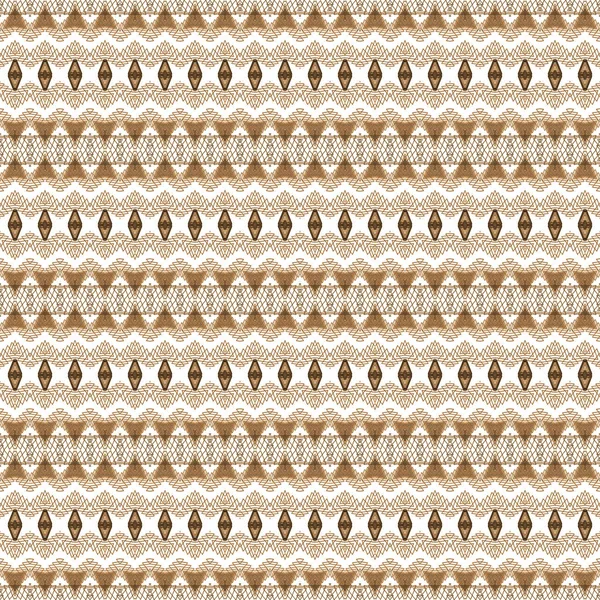 Brown Ethnic Fabric Pattern Background — Stock Photo, Image