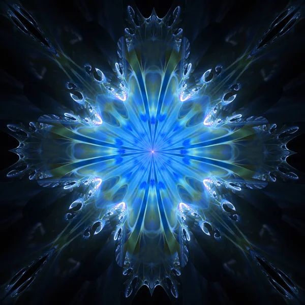 青い抽象的な未来輝くパターン — ストック写真