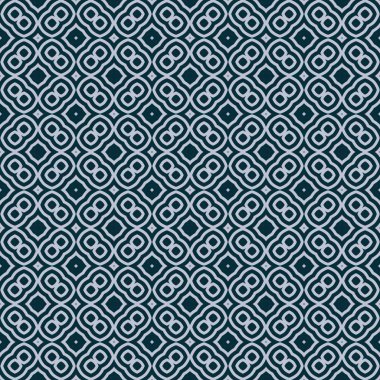 geometrik süslemeli mavi soyut desen