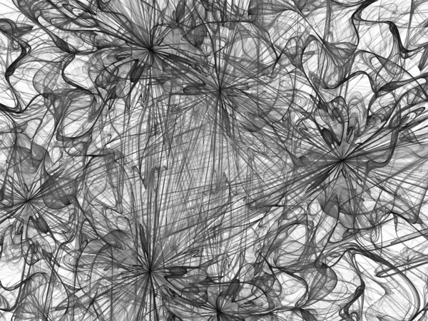 Абстрактный Фрактальный Фон Линиями Геометрическими Формами — стоковое фото