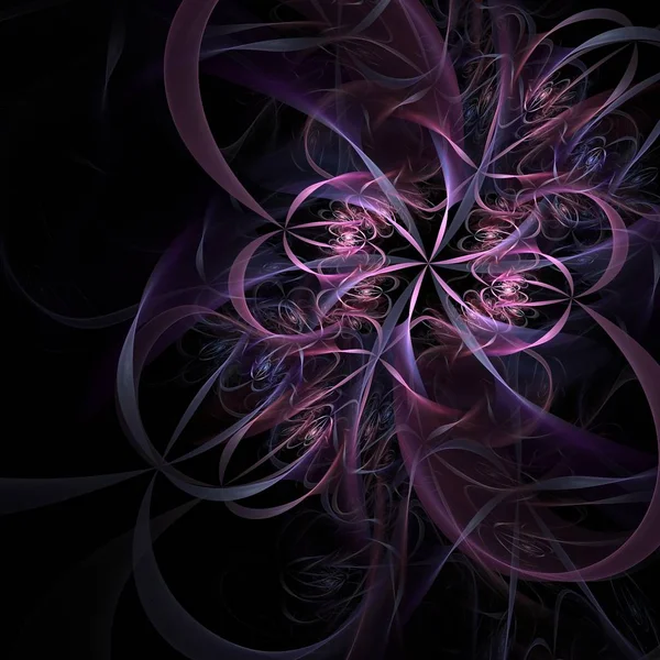 Abstracte Fractal Bloem Kleurrijke Achtergrond — Stockfoto