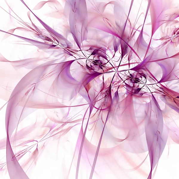 Pétales Abstraits Flammes Fleurs Violet Violet Fond Futuriste — Photo