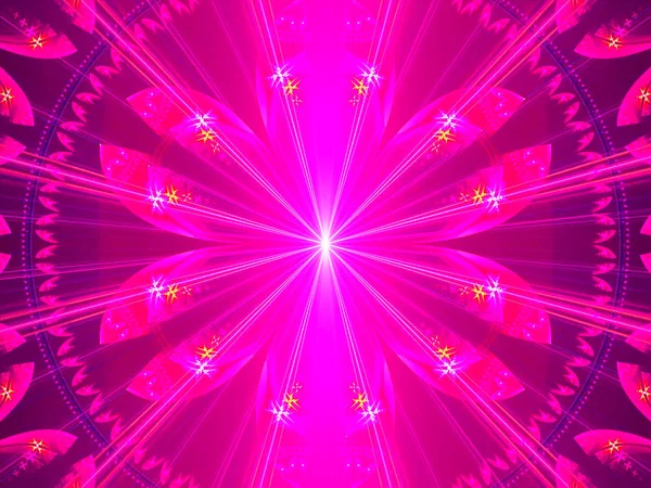 Abstract fractal background from crossed line and light effects