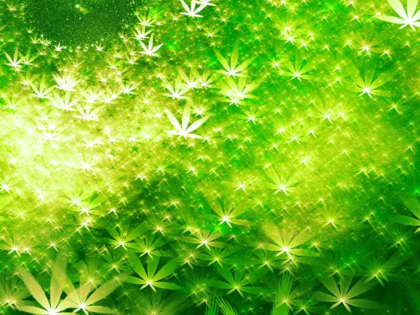 Abstrakter Hintergrund Mit Marihuana Blättern — Stockfoto