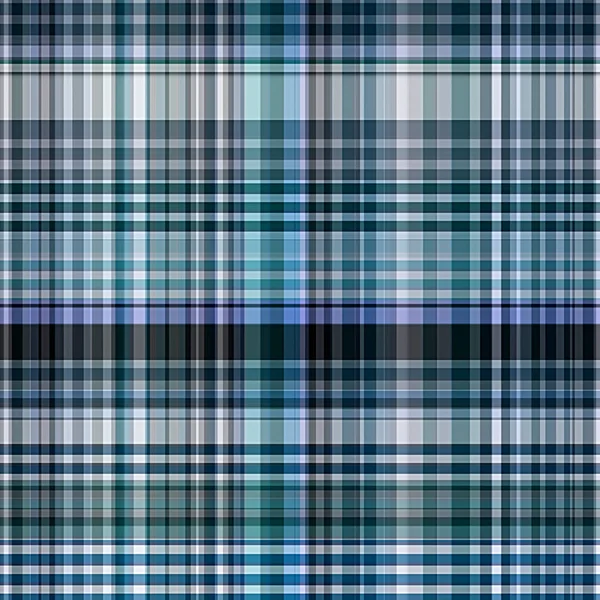 Blue Seamless Textile Pattern Plaid Material Fabric Background Full Frame — Stock Photo, Image