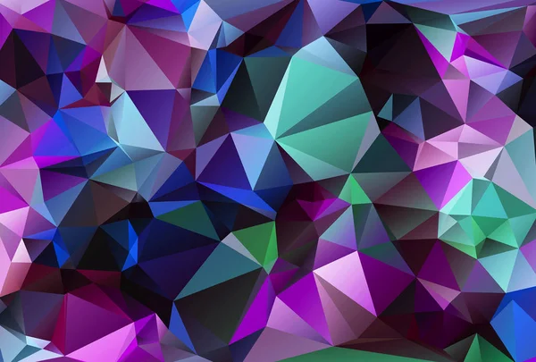 colorful 3d triangles, polygonal abstract background