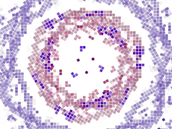 Resumo Mosaico Fractal Redemoinho Luz Fundo — Fotografia de Stock