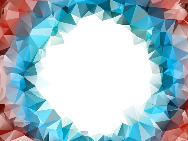 Polygonaler Dreieck Rahmenhintergrund Mit Platz Für Text — Stockfoto