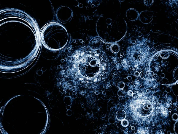 Abstract Fractal Background Lines Circles — Stock Photo, Image