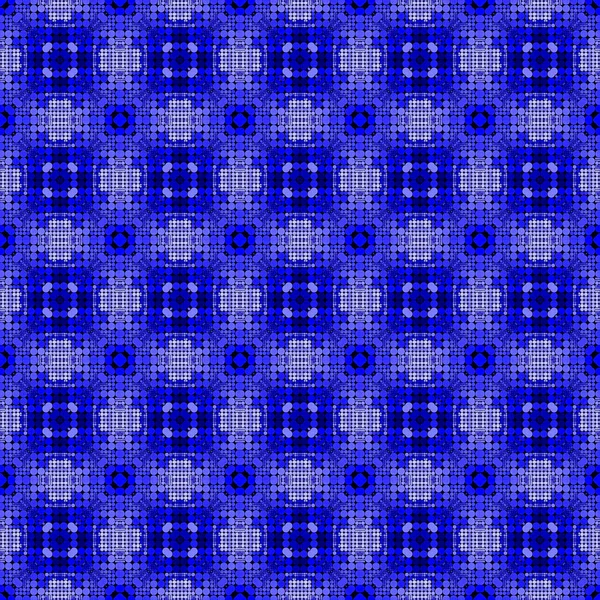 青の抽象的なシームレスなモザイクのドット パターン — ストック写真
