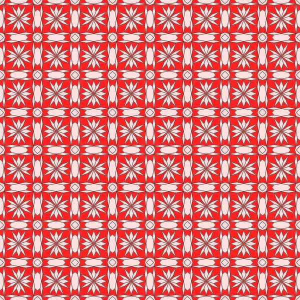 Red Simple Seamless Geometric Pattern Seamless Background — Stock Photo, Image