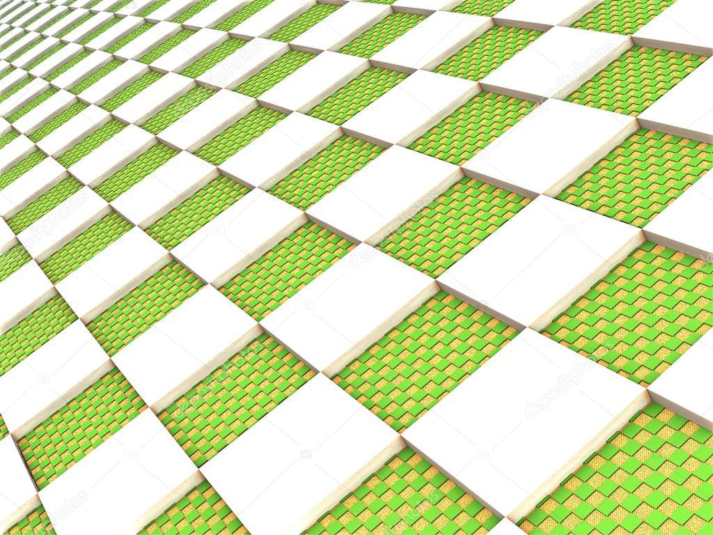 3d abstract geometric blocks wallpaper