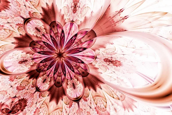 Abstrait Papier Peint Floral Rose Vif — Photo