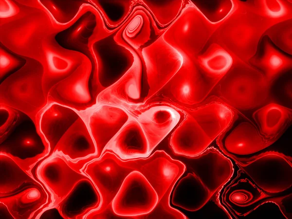 Abstrakcja Fraktal Mozaika Wirowa Czerwona Tapeta — Zdjęcie stockowe