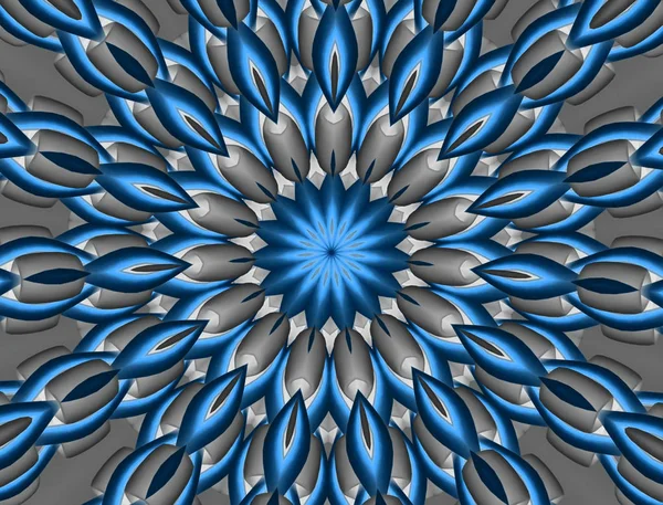 Soyut Çiçek Mandala Arka Plan Boyalı — Stok fotoğraf