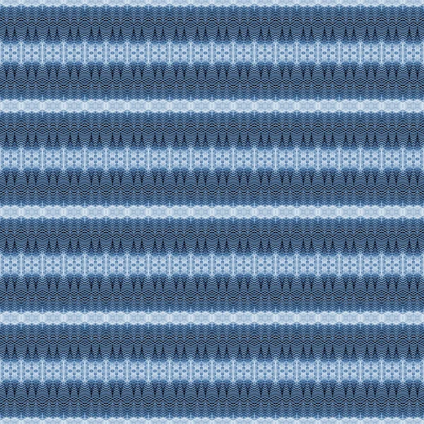 Fondo Azul Ornamental Patrón Textil Étnico — Foto de Stock