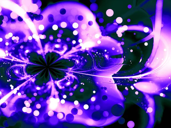 Абстрактный Фрактальный Цветок Красочный Фон — стоковое фото
