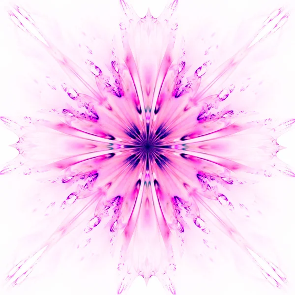 Rosa Abstrakte Florale Tapete Kaleidoskop Hintergrund — Stockfoto