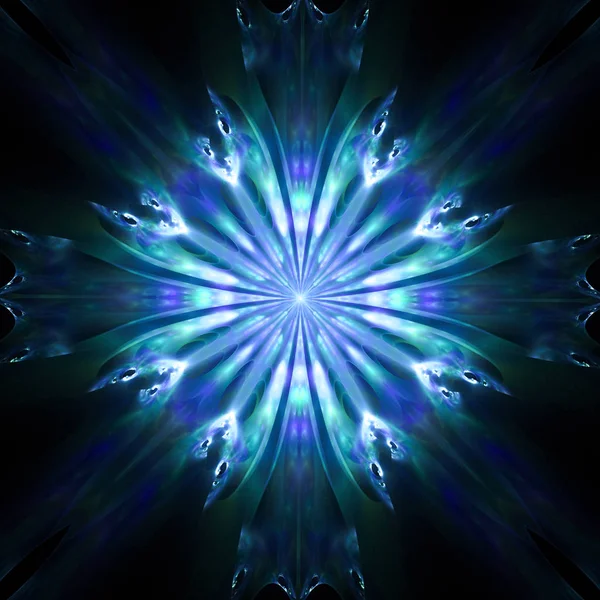 Azul Abstrato Padrão Brilhante Futurista — Fotografia de Stock