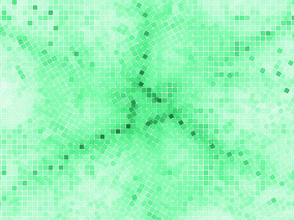 Grüne Abstrakte Fraktale Mosaik Quadrate Hintergrund — Stockfoto