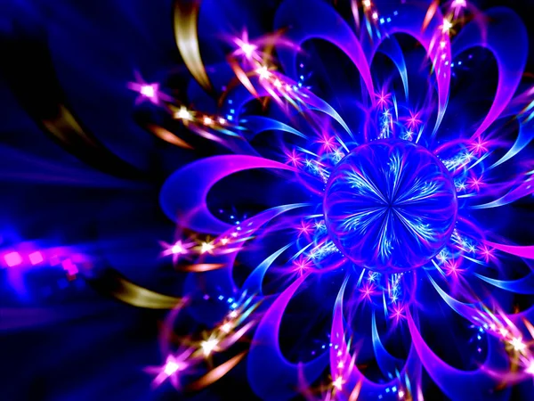 Abstracte Fractal Achtergrond Met Gekruiste Lijnen Lichteffect — Stockfoto