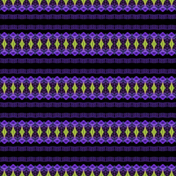 Фіолетовий Етнічний Текстильний Візерунок Фон — стокове фото