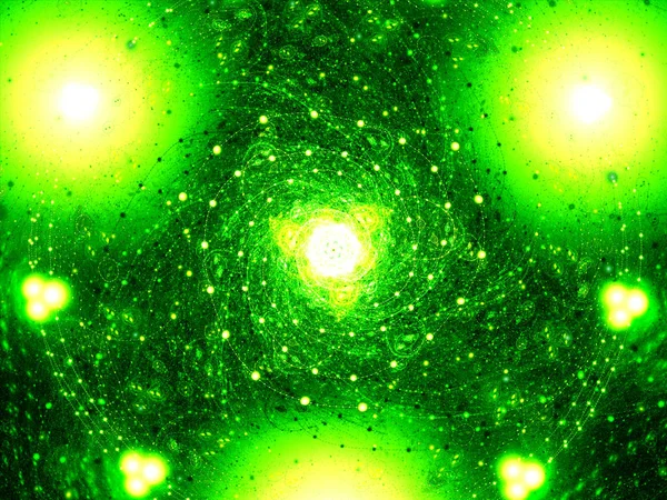 Świecące Zielone Tło Abstrakcja Błyszczący Szablon Tapeta Pełną Klatkę Futurystyczny — Zdjęcie stockowe