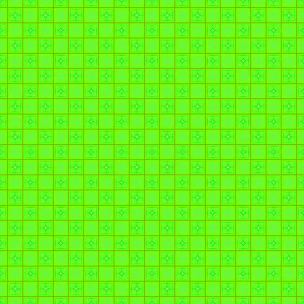Verde Repetir Cuadrados Geométricos Formas Patrón Sin Costuras Fondo Geométrico — Foto de Stock