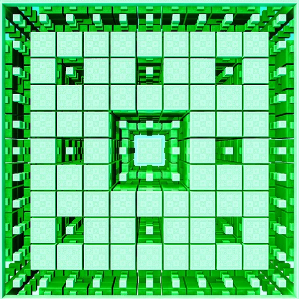 3D具有几何形状和纹理的抽象背景 — 图库照片