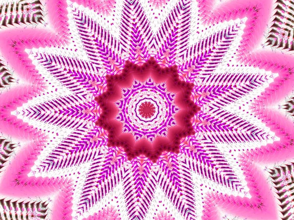 Rosa Abstrato Ornamental Mandala Fundo — Fotografia de Stock