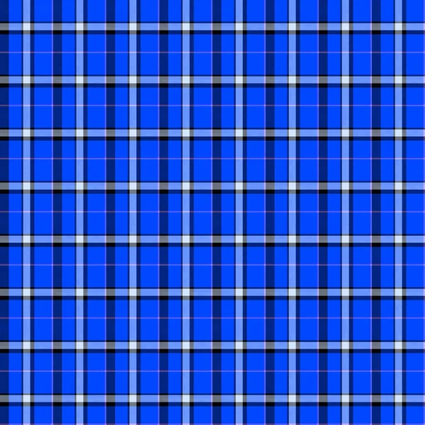Blue Symmetrical Fabric Pattern Plaid Material — Stock Photo, Image