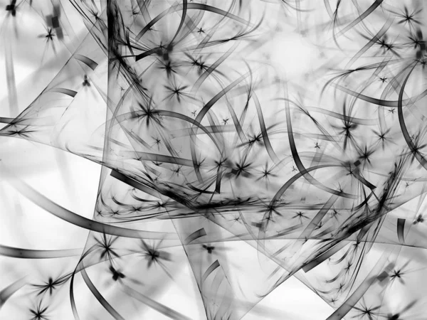 Серый Абстрактный Фрактальный Фон Пересечёнными Линиями Светом — стоковое фото