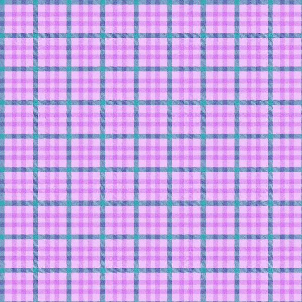 Purple Violet Seamless Plaid Pattern Squares Background Checkered Full Frame — Stock Photo, Image