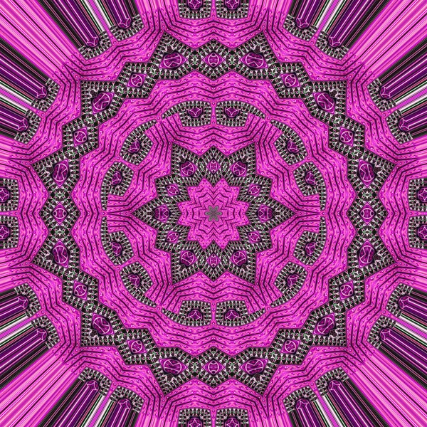 Fondo Mandala Ornamental Abstracto Rosa —  Fotos de Stock