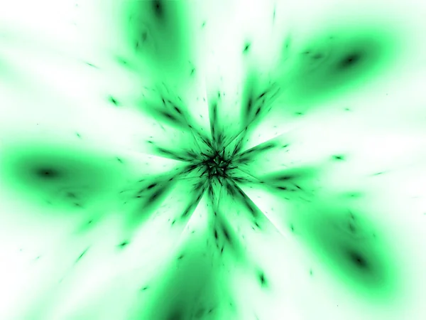 Abstrakte Grüne Futuristische Fraktale Hintergrund — Stockfoto