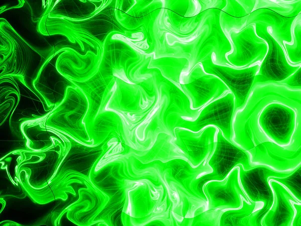 Zöld Absztrakt Fényes Sablon Tapéta Teljes Méretű Futurisztikus Zökkenőmentes Minta — Stock Fotó