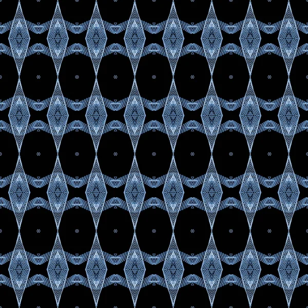 black blue ornamental ethnic textile pattern background